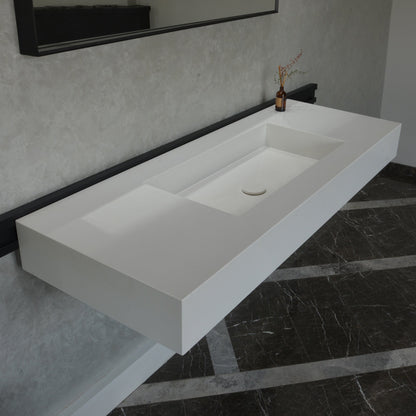 Quartz Bathroom Vanity With Single Sink (QU-092)