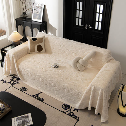 Soft Plush Fleece Throw Blanket for Couch Solid Cute Warm Couch Cover Blanket for Winter