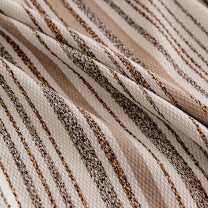 Luxury Cozy Chenille Sofa Cover Throw, Elegant Striped Soft Textured Couch Blanket