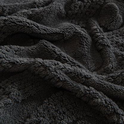 Soft Plush Fleece Throw Blanket for Couch Solid Cute Warm Couch Cover Blanket for Winter