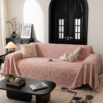 Soft Plush Fleece Throw Blanket for Couch Solid Cute Warm Couch Cover Blanket for Winter