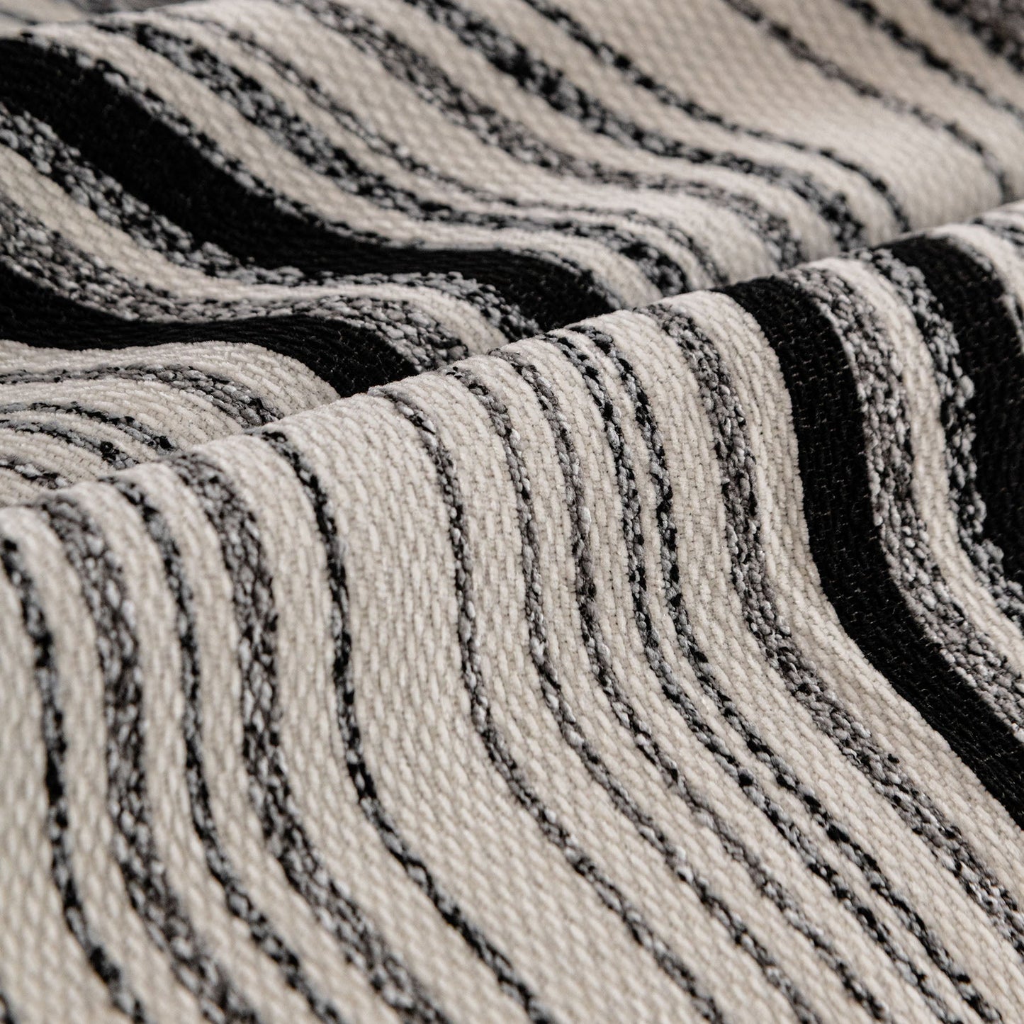 Luxury Cozy Chenille Sofa Cover Throw, Elegant Striped Soft Textured Couch Blanket