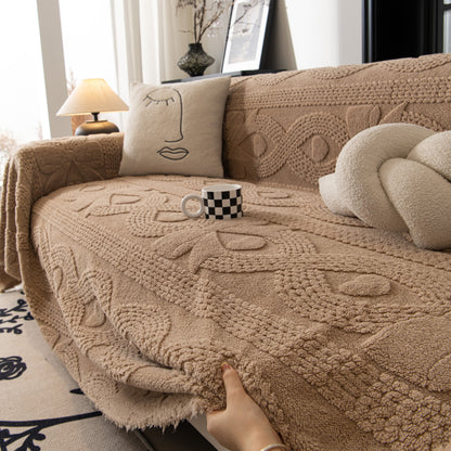 Soft Plush Fleece Throw Blanket for Couch Solid Cute Warm Couch Cover Blanket for Winter