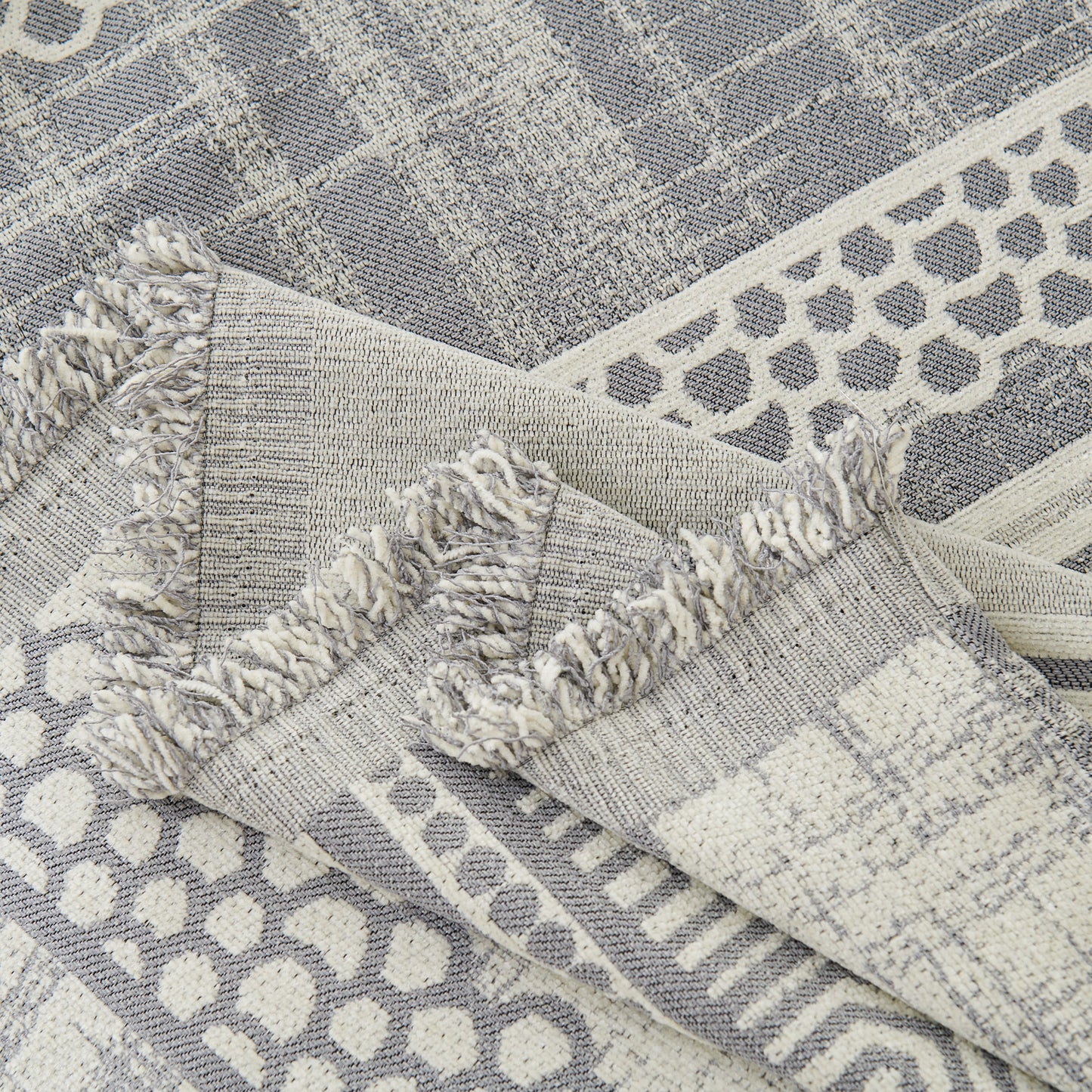 Chenille Sofa Cover Throw Blanket, Boho Geometric Scratch Proof Couch Protector