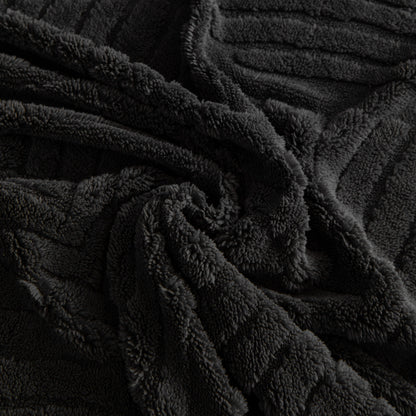 Winter Soft Plush Fleece Sofa Blanket Leaves Jacquard Couch Covers for Couches