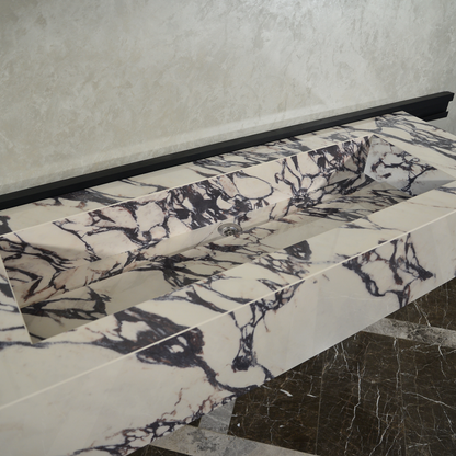 Handcrafted Infinity - Calacatta Viola Engineered Porcelain Sink (ES-095)