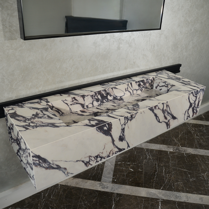 Handcrafted Infinity - Calacatta Viola Engineered Porcelain Sink (ES-095)