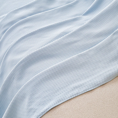 Cooling Ice Silk Knit Couch Cover, Breathable Pet Friendly Soft Throw Cover for Sofas