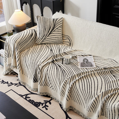 Cozy Striped Sofa Throw Blanket L Shaped Sectional Couch Covers Luxury Throws for Sofas
