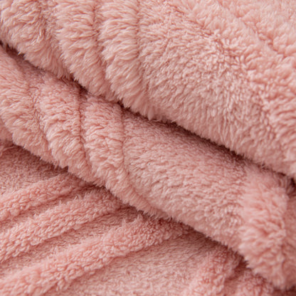 Winter Thickened Non-slip Blanket, Three-Dimensional Embossed Cotton Velvet Sofa Cover