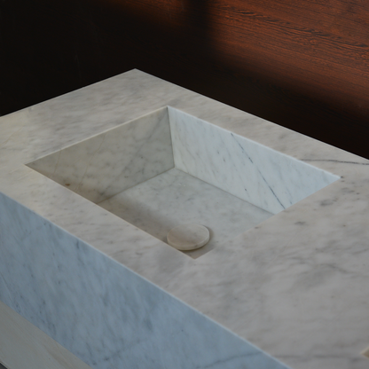 HANDCRAFTED LILAC CUSTOM MARBLE SINK (NS-222)