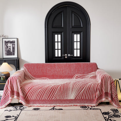 Cozy Striped Sofa Throw Blanket L Shaped Sectional Couch Covers Luxury Throws for Sofas