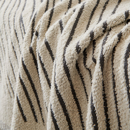 Cozy Striped Sofa Throw Blanket L Shaped Sectional Couch Covers Luxury Throws for Sofas