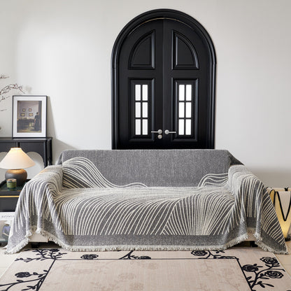 Cozy Striped Sofa Throw Blanket L Shaped Sectional Couch Covers Luxury Throws for Sofas