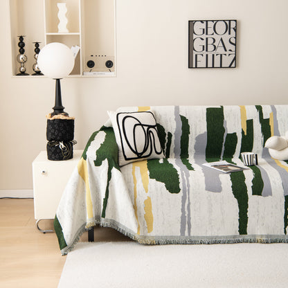 Colorful Chenille Sofa Throw Cover, Fashionable Soft Washable Couch Protector, Sectional Sofa Covers