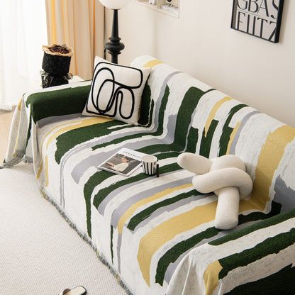 Colorful Chenille Sofa Throw Cover, Fashionable Soft Washable Couch Protector, Sectional Sofa Covers