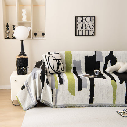 Colorful Chenille Sofa Throw Cover, Fashionable Soft Washable Couch Protector, Sectional Sofa Covers