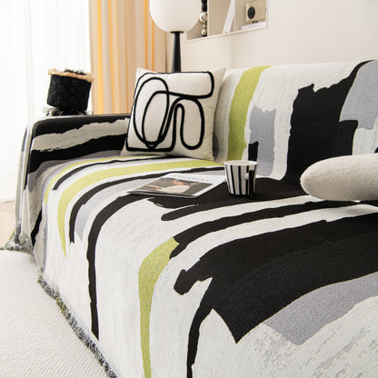 Colorful Chenille Sofa Throw Cover, Fashionable Soft Washable Couch Protector, Sectional Sofa Covers