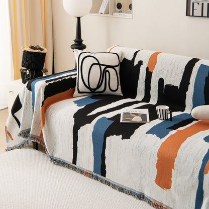 Colorful Chenille Sofa Throw Cover, Fashionable Soft Washable Couch Protector, Sectional Sofa Covers