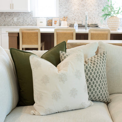 Arden Embroidered Pillow Cover | Natural