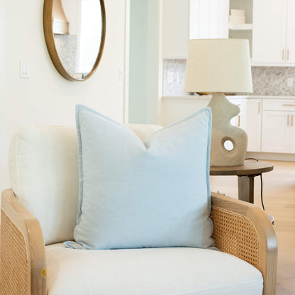 Celeste Solid Pillow Cover | Light Blue