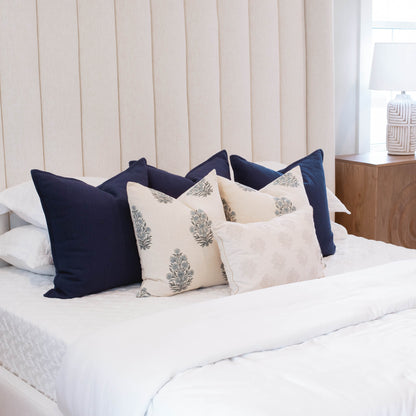Noa Solid Pillow Cover | Blue