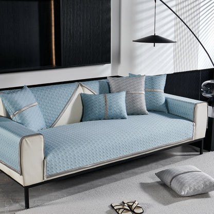 Geometric 3D Sofa Cover, Non-Slip Couch Protector for Seat, Backrest & Armrest