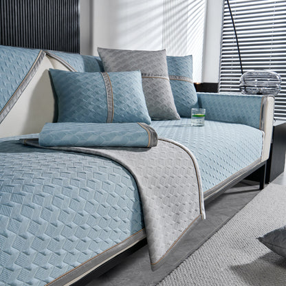 Geometric 3D Sofa Cover, Non-Slip Couch Protector for Seat, Backrest & Armrest