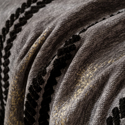 Boho Couch Throw Blanket with Textured Stripes, Sofa Cover for Living Room Decor