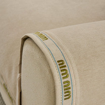 Chenille Sofa Cover Pet Mat, Non-Slip Couch Protector for Sectional & L-Shaped Sofas