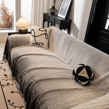 Modern Textured Sofa Cover Blanket, Tightly Woven Pet Sofa Throw for Sectional Couches