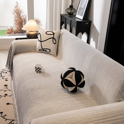 Modern Textured Sofa Cover Blanket, Tightly Woven Pet Sofa Throw for Sectional Couches