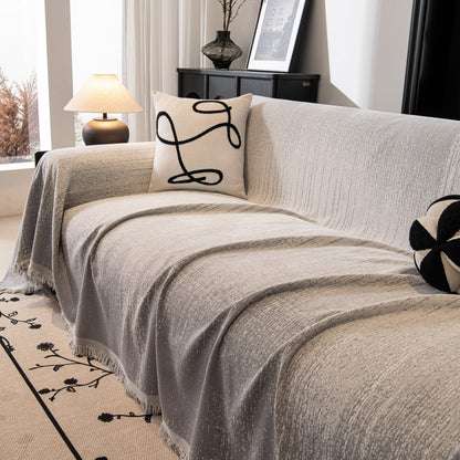 Modern Textured Sofa Cover Blanket, Tightly Woven Pet Sofa Throw for Sectional Couches