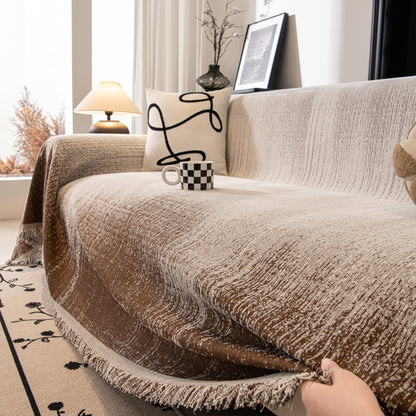 Modern Textured Sofa Cover Blanket, Tightly Woven Pet Sofa Throw for Sectional Couches