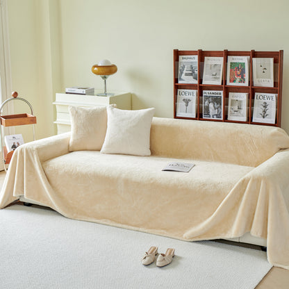 Faux Fur Smooth Plush Comfy Couch Covers, Soft Thicked Durable Blankets and Throws for Sofas