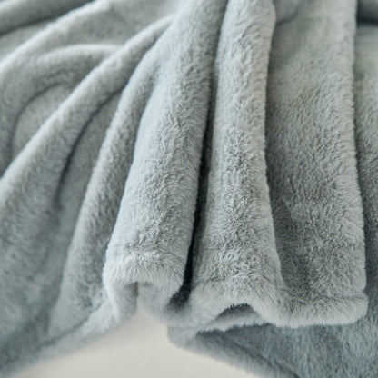 Faux Fur Smooth Plush Comfy Couch Covers, Soft Thicked Durable Blankets and Throws for Sofas