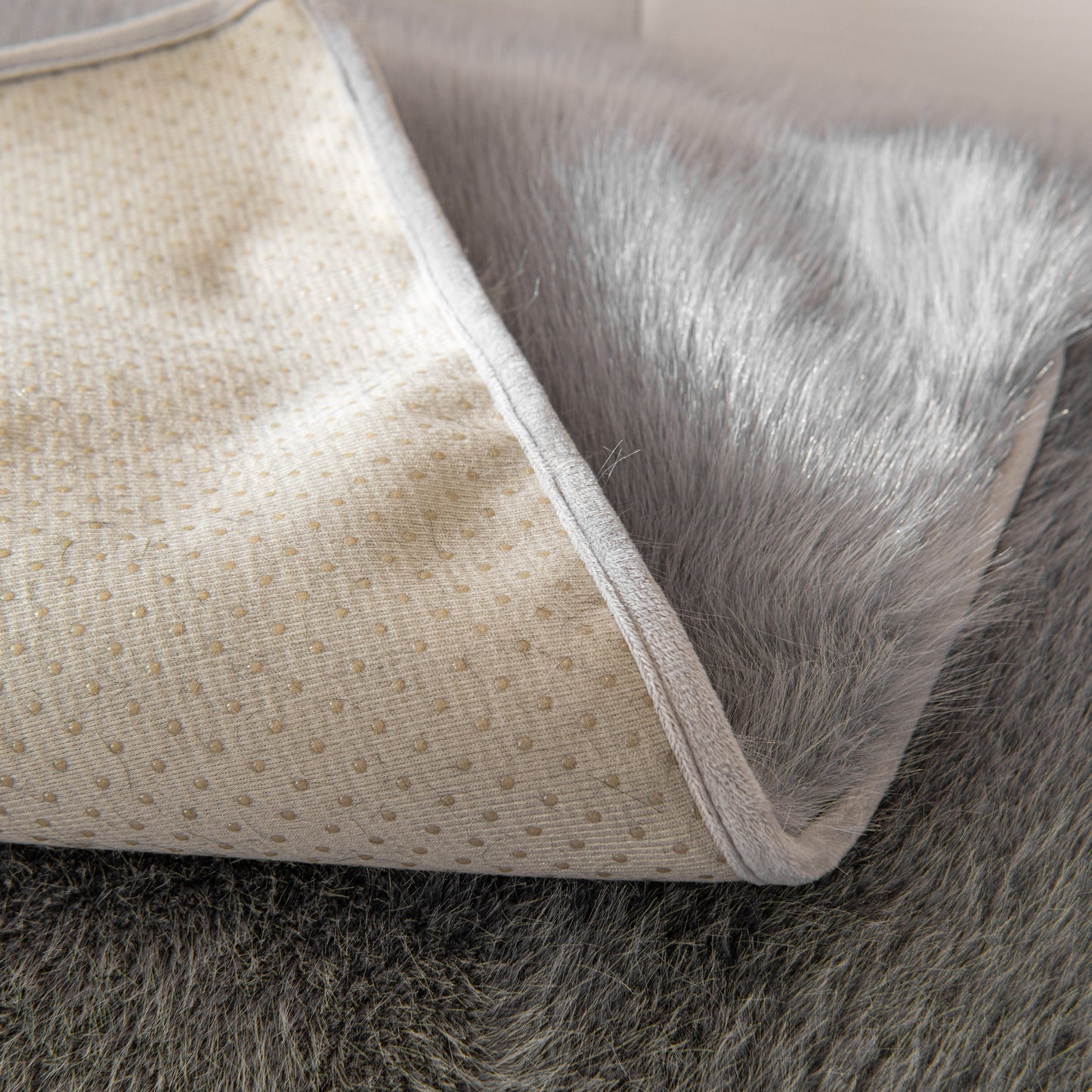 Faux Mink Velvet Luxury Fluffy Sofa Cushion, Winter Warm Thick Plush Non-slip Sofa Covers