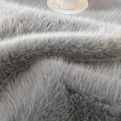 Faux Mink Velvet Luxury Fluffy Sofa Cushion, Winter Warm Thick Plush Non-slip Sofa Covers