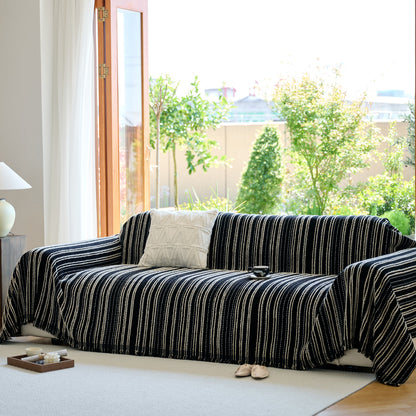 Vintage-Inspired Striped Blankets for Couch Covers Luxury Couch Throw Cover with Timeless Elegance