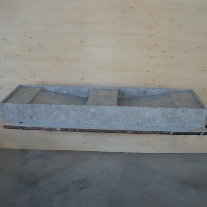 HANDCRAFTED CUSTOM TUNDRA GREY MARBLE SINK (NS-155)