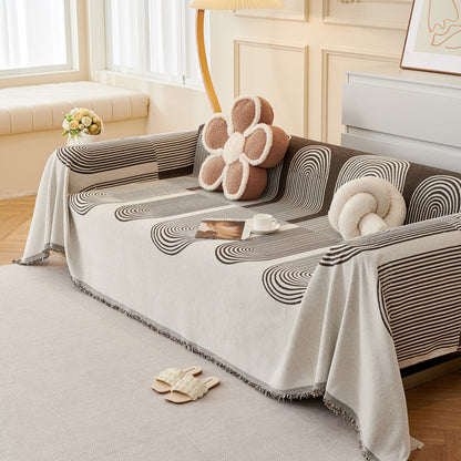 Chenille Boho Geometric Sofa Throw Cover Luxury Throws for Sofas Cat Proof Slipcovers Couch Covers