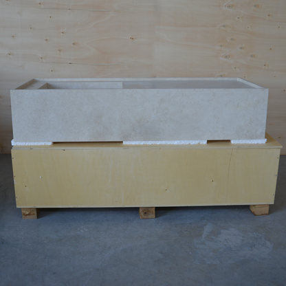 HANDCRAFTED CUSTOM TRAVERTINE SINK (TR-116)