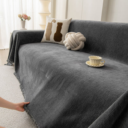 Soft Textured Couch Cover Slipcover Blanket, Modern Couch Covers for Dogs Washable