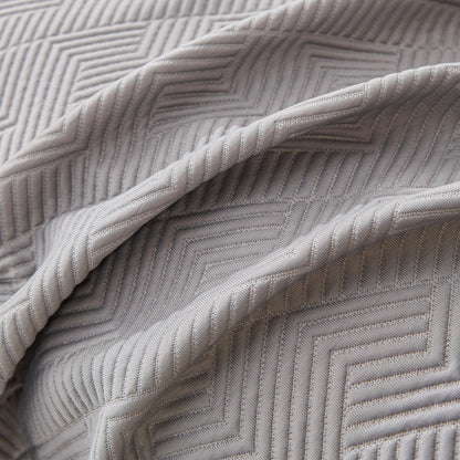 Cooling Scratch Proof Large Sofa Throw Cover, Geometric Texture Couch Protector