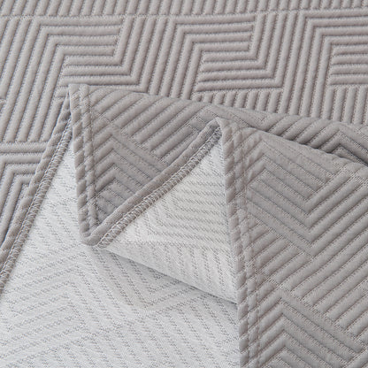 Cooling Scratch Proof Large Sofa Throw Cover, Geometric Texture Couch Protector