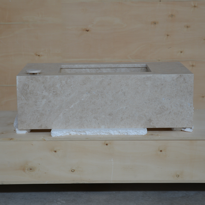 HANDCRAFTED CUSTOM HERA BEIGE MARBLE SINK (NS-080)