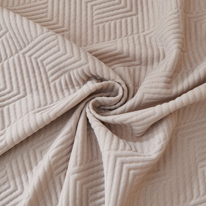Cooling Scratch Proof Large Sofa Throw Cover, Geometric Texture Couch Protector