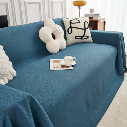 Teddy Throw Blanket and Stylish Slipcover for Couch, Waterproof Sofa Cover for Pets