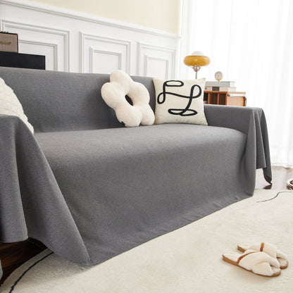 Teddy Throw Blanket and Stylish Slipcover for Couch, Waterproof Sofa Cover for Pets