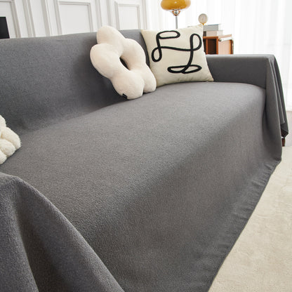 Teddy Throw Blanket and Stylish Slipcover for Couch, Waterproof Sofa Cover for Pets